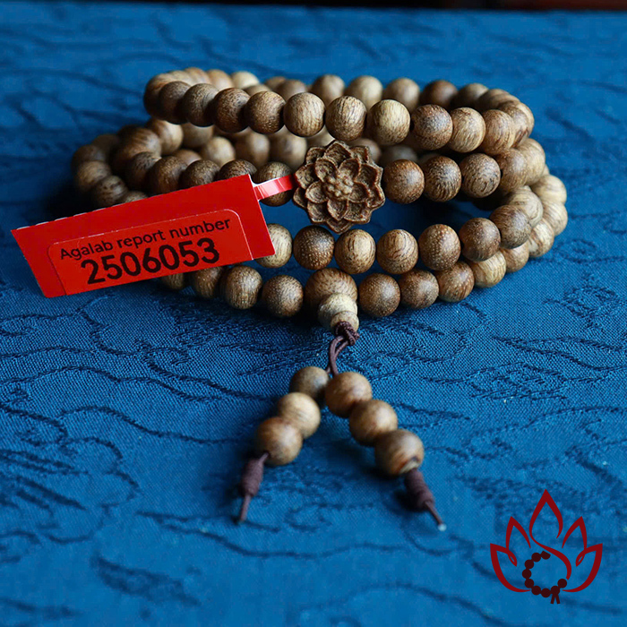 Vòng Trầm Hương 108 Hạt | 6 ly | Trầm Tốc Kiến Tự Nhiên